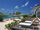 La maison dete deck overlooking beach